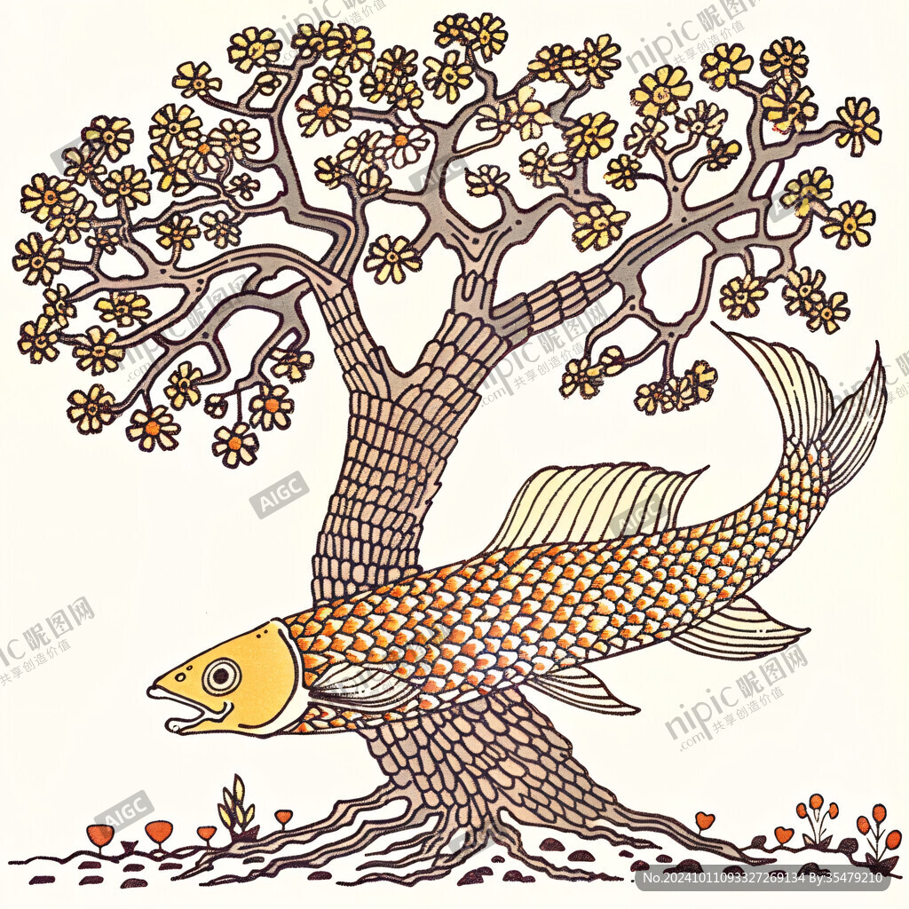 糖醋鯉魚插畫
