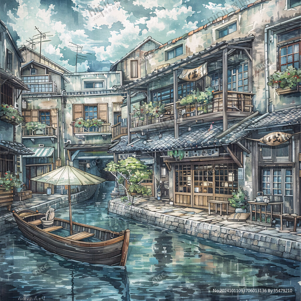 水鄉(xiāng)場景素材