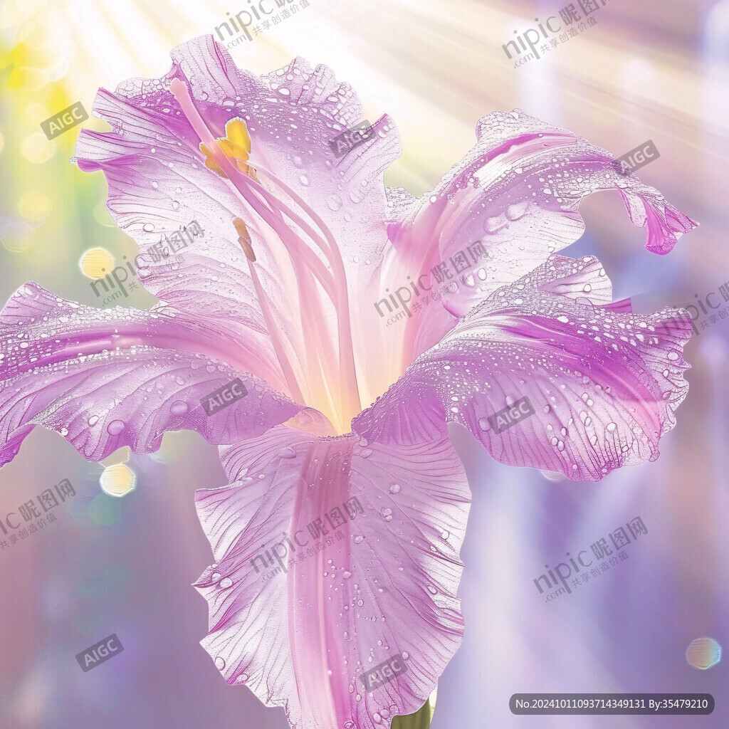 鳶尾花插畫