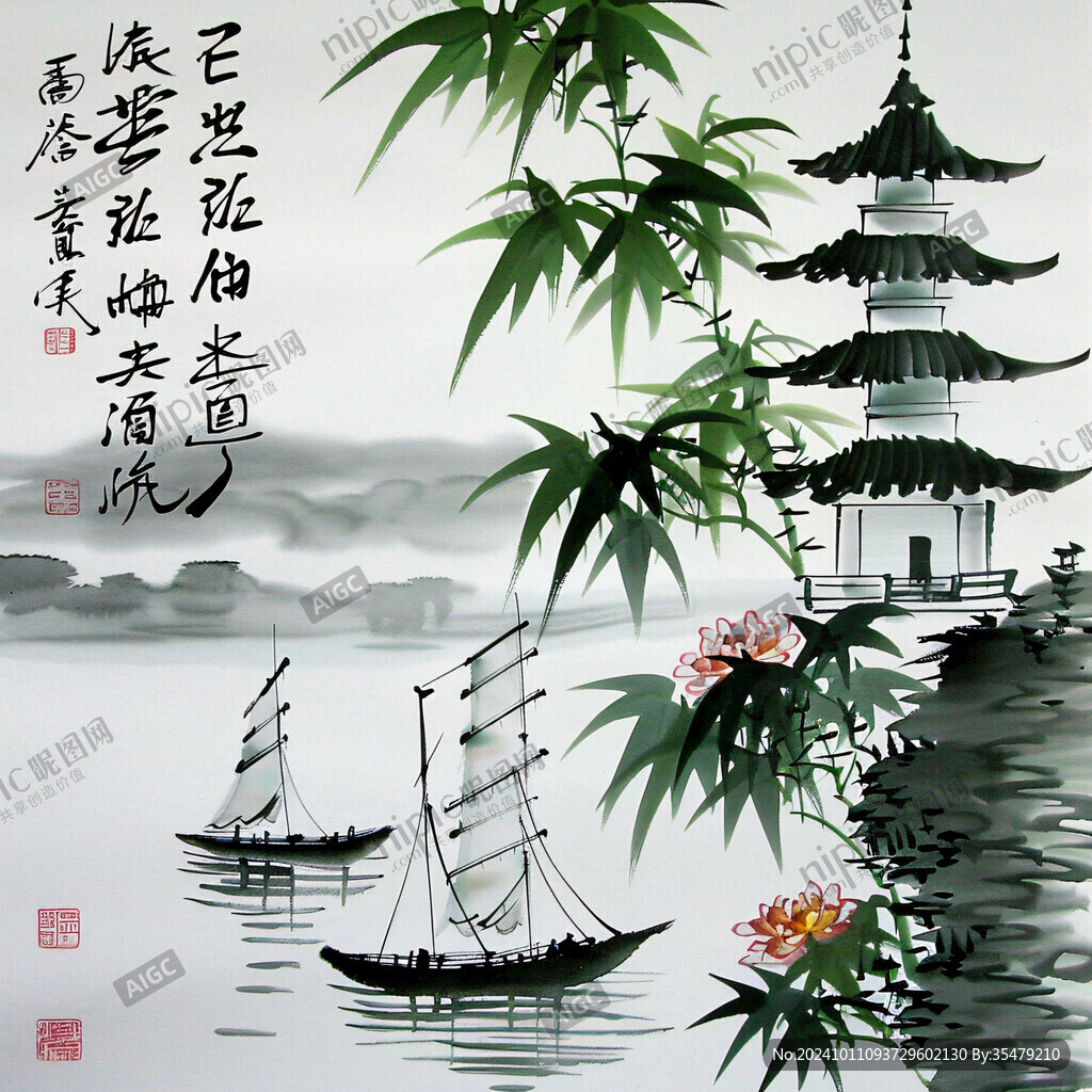 一帆風(fēng)順書畫