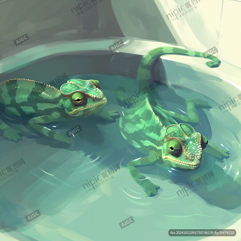 揚子鱷插畫