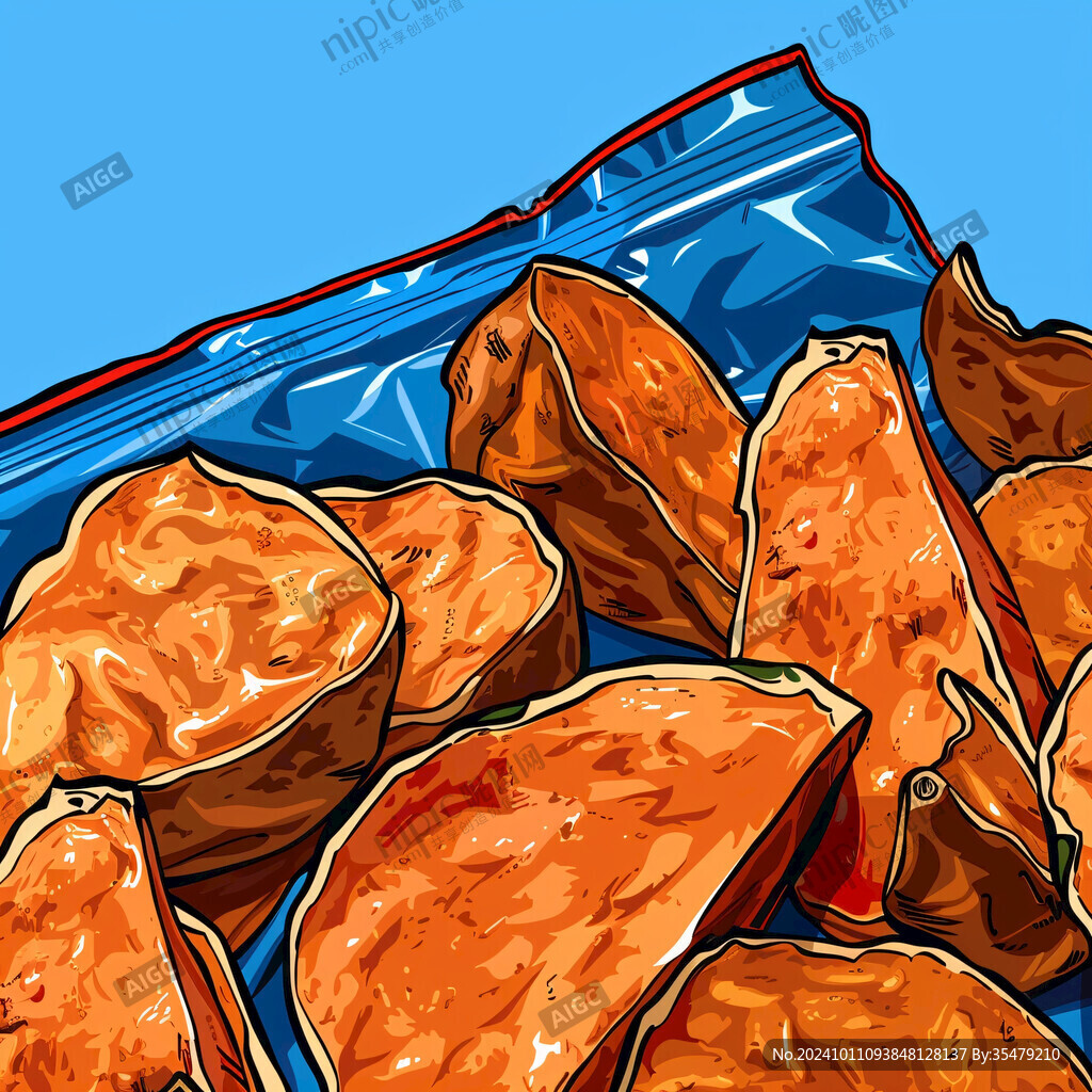 美味鴨脖插畫