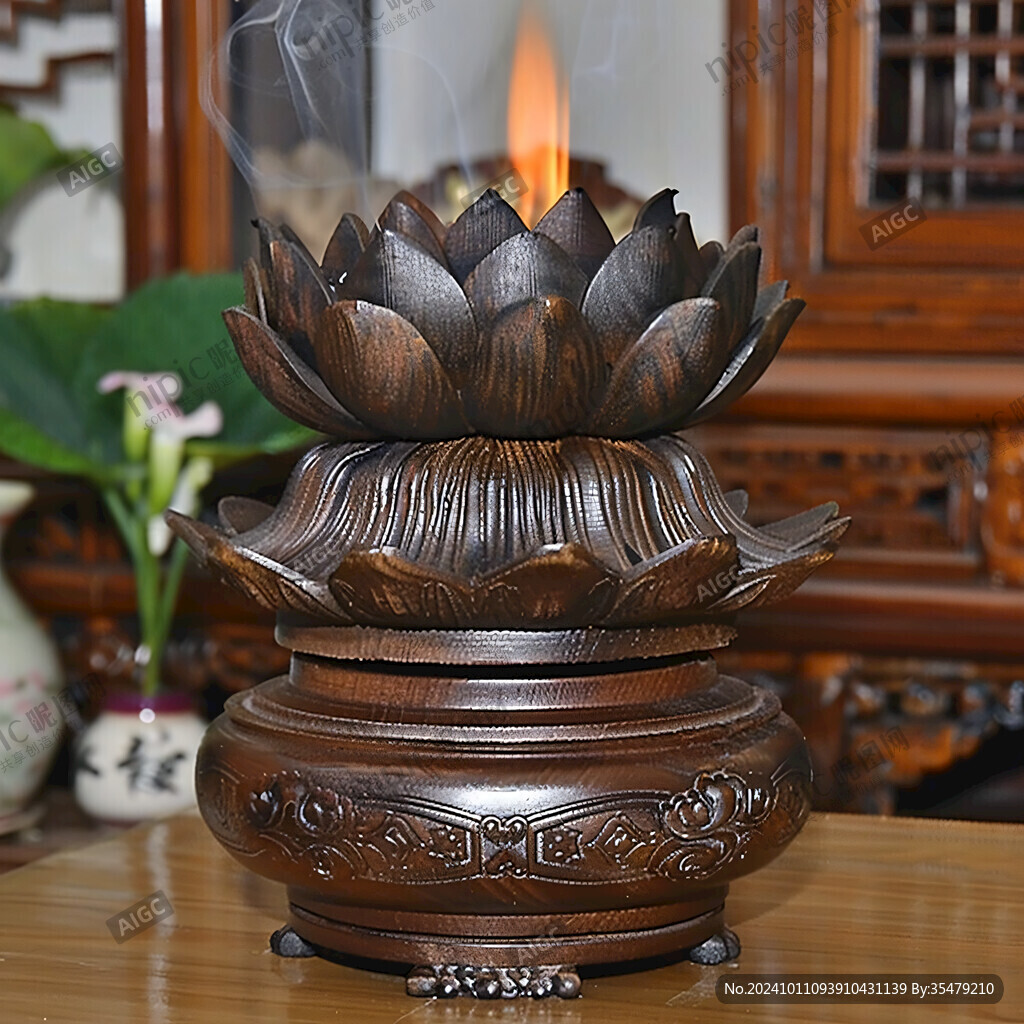 寶蓮燈香爐