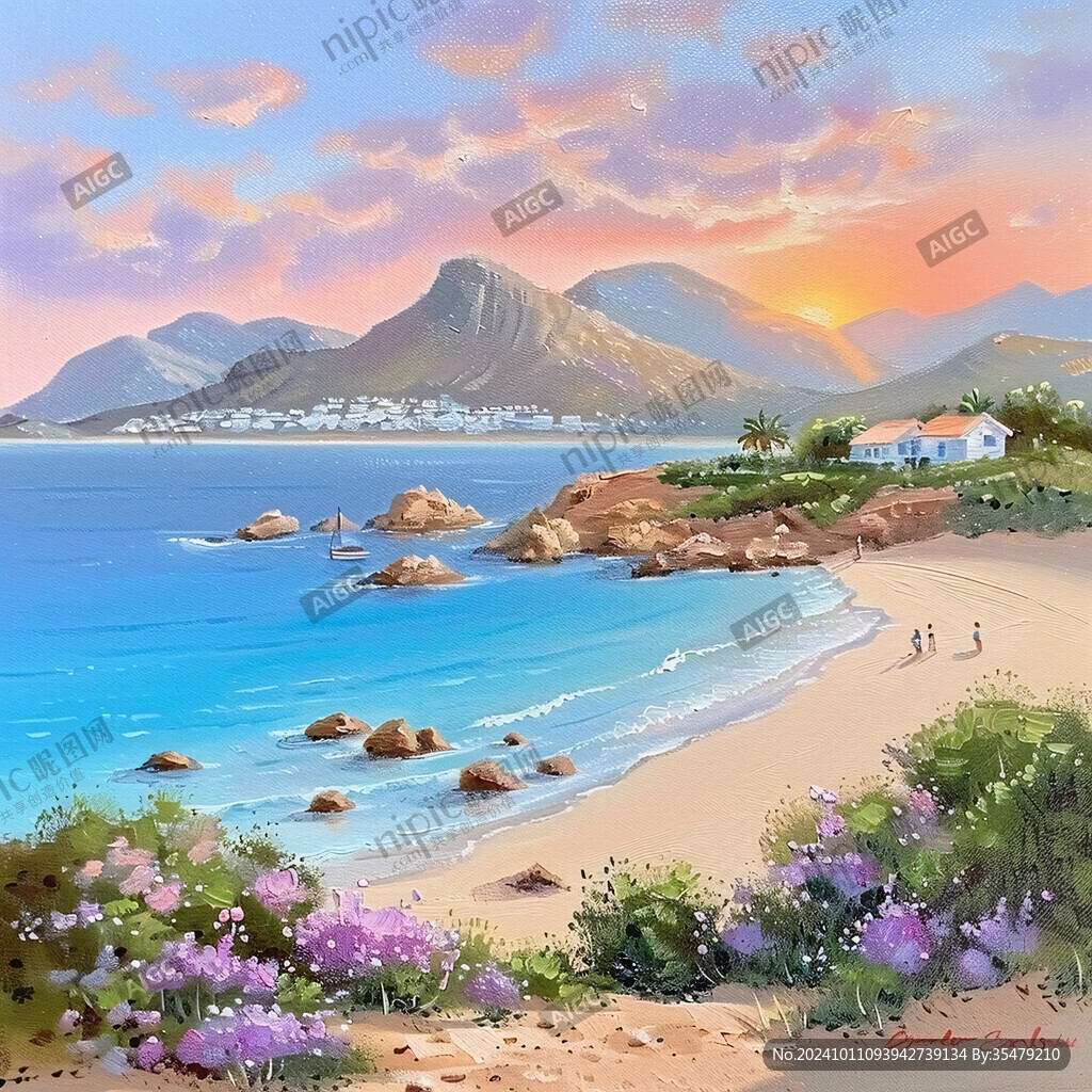 海岸風景畫