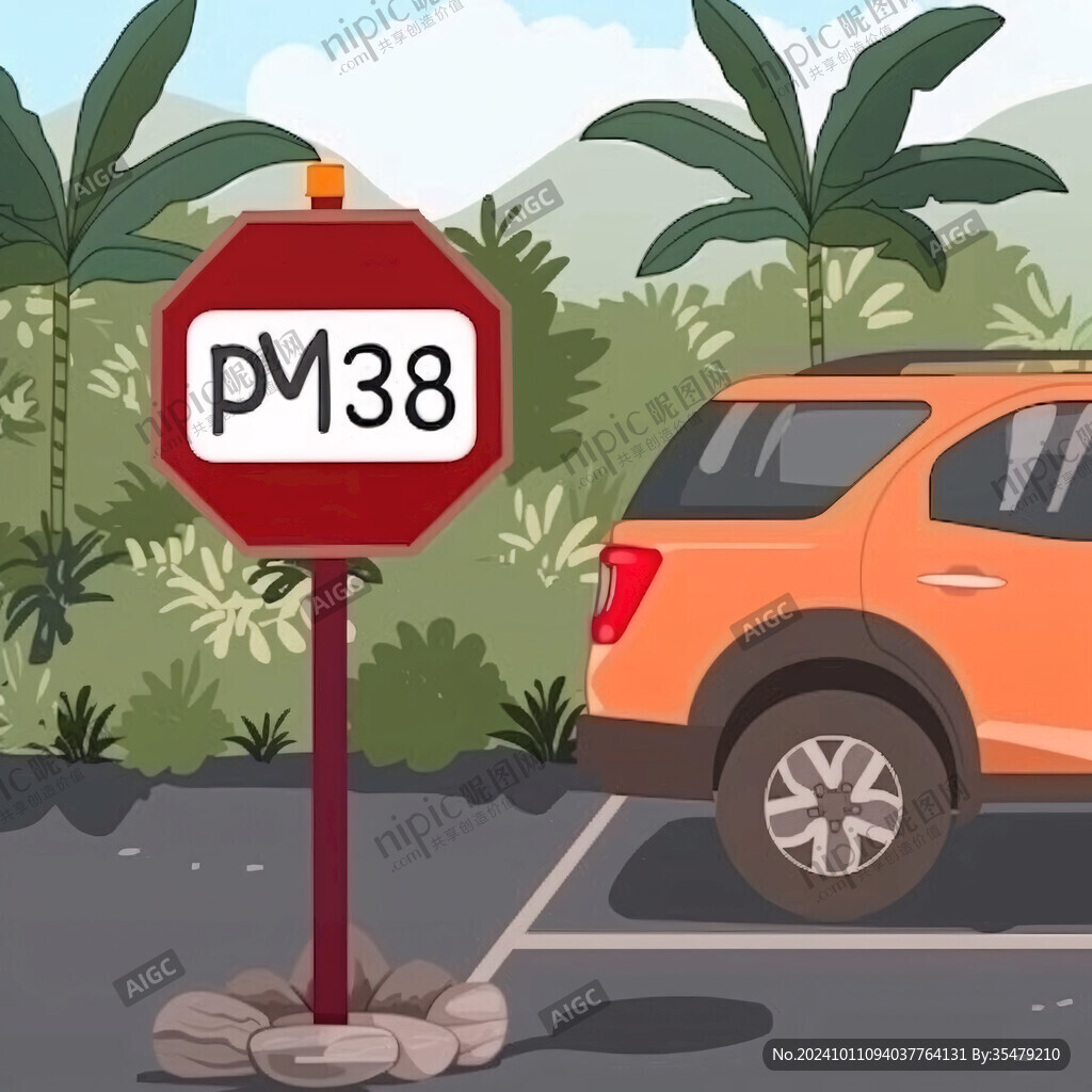 停車場景指示牌