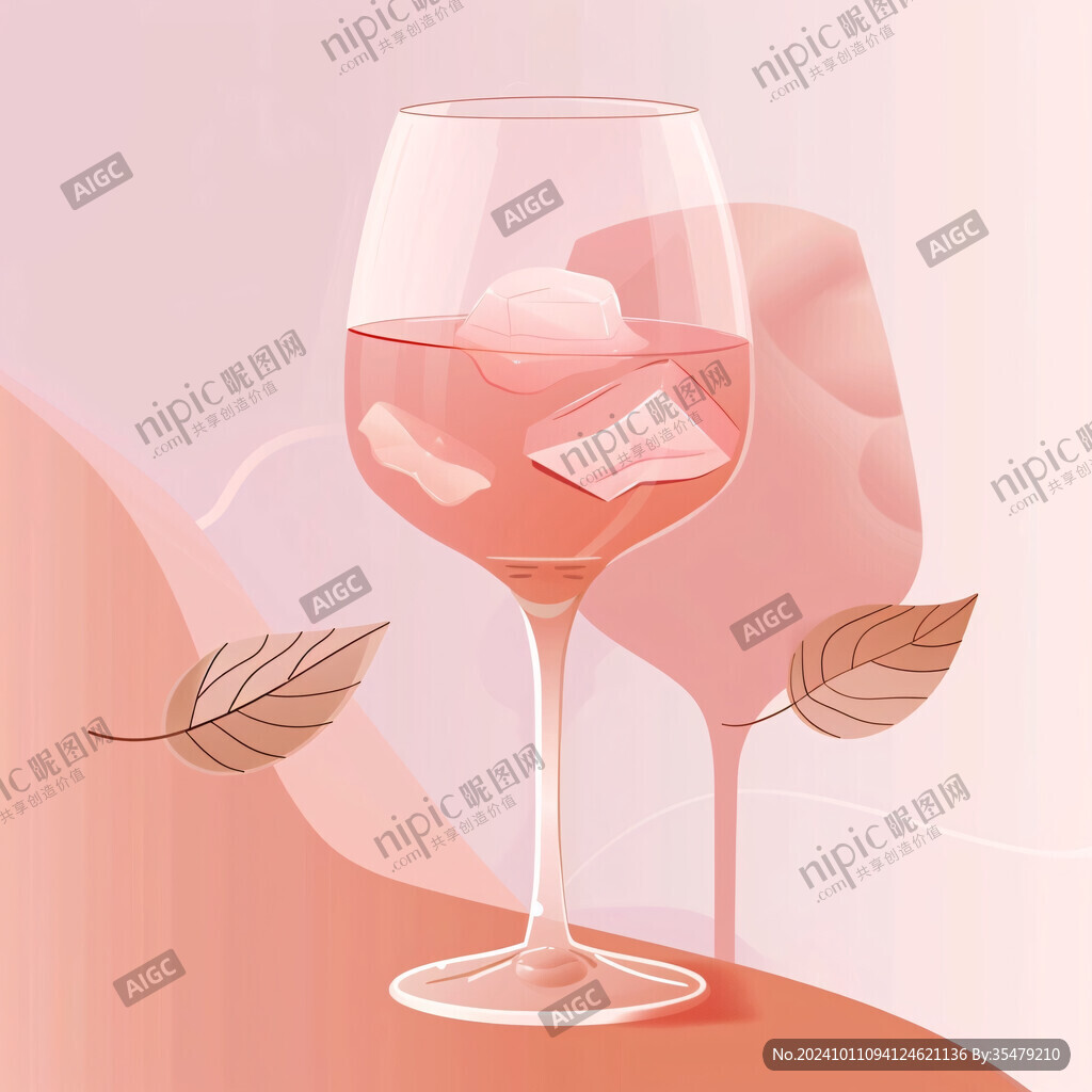 酒杯插畫