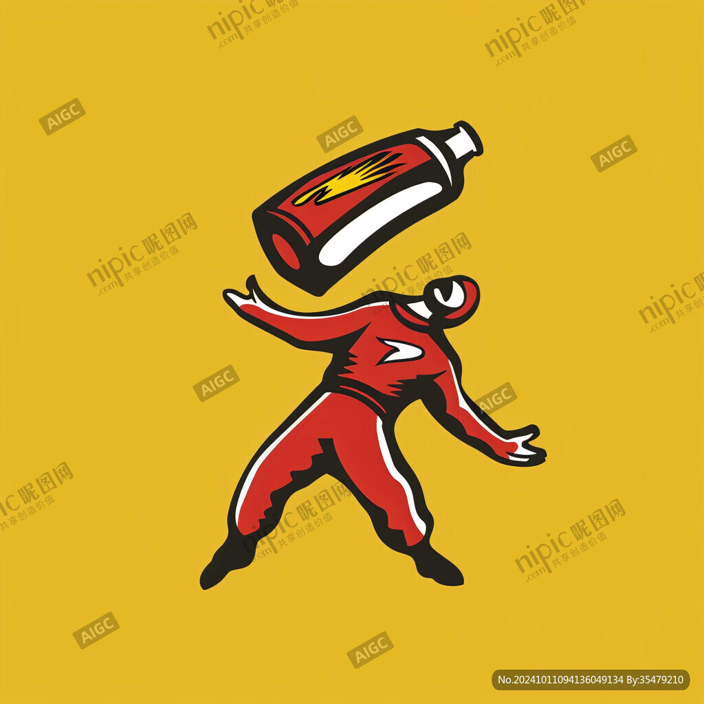 腰鼓人物插畫(huà)