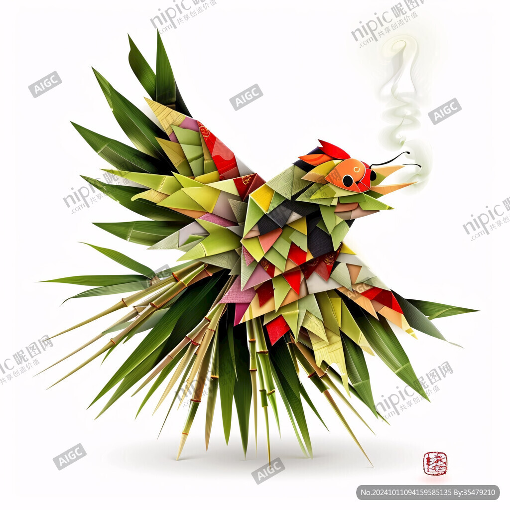 竹筒雞插畫