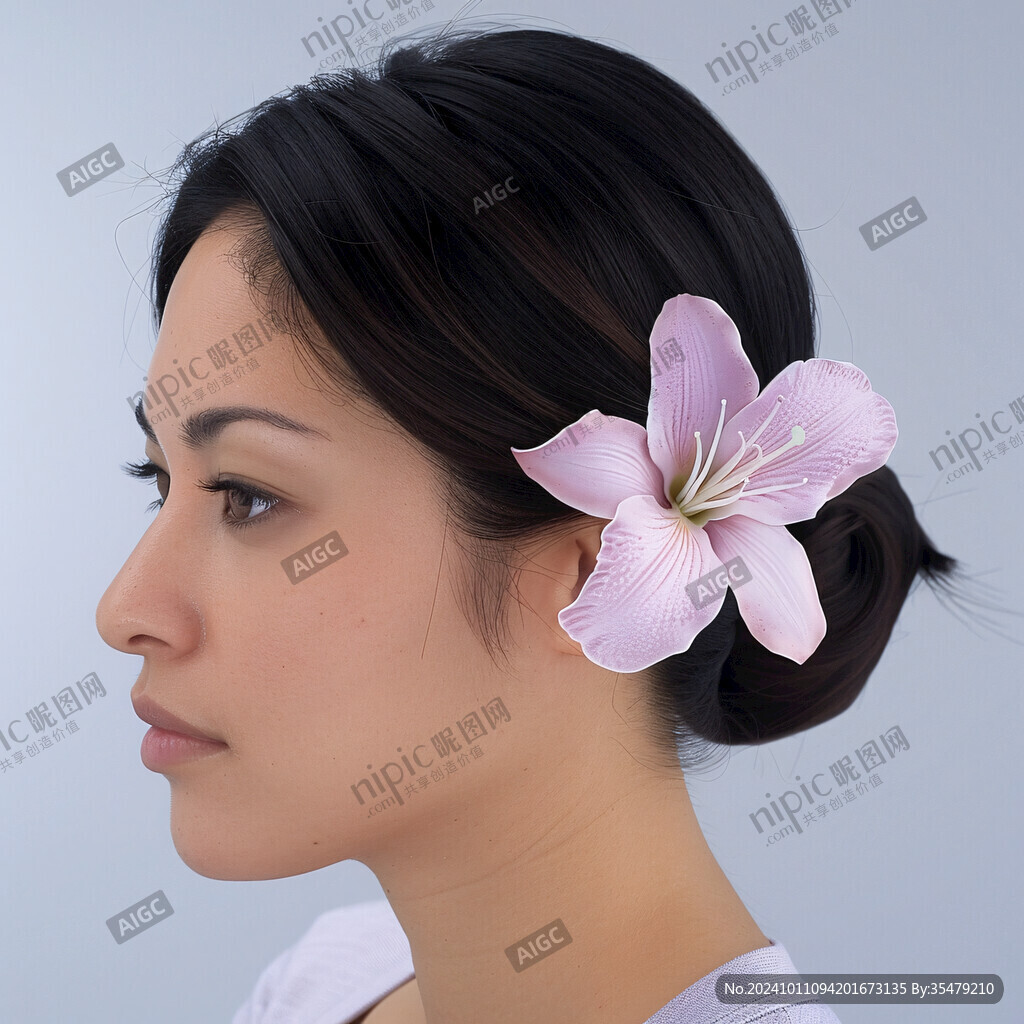 美女人物側(cè)臉