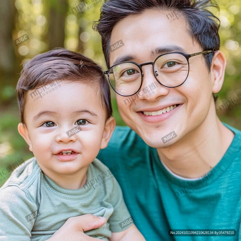 父子孩子小孩男孩