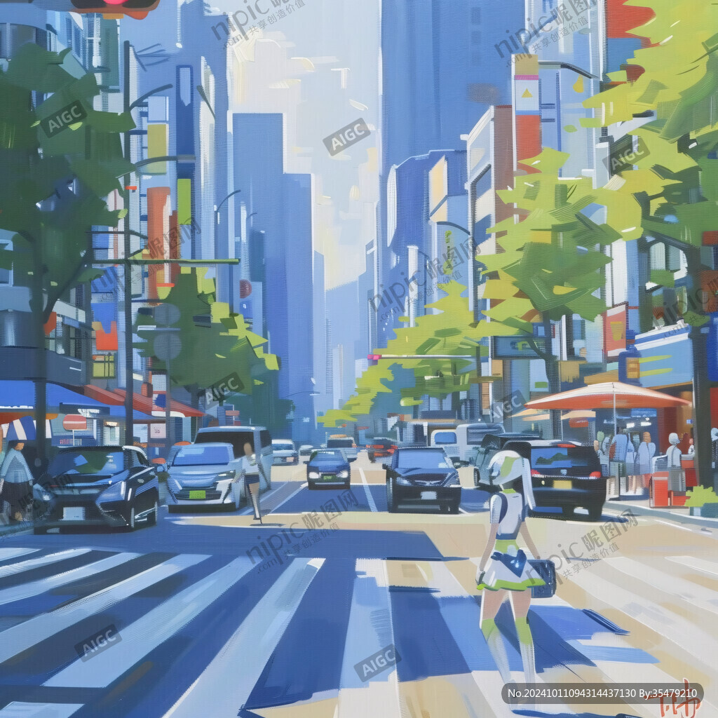 街道風(fēng)景畫