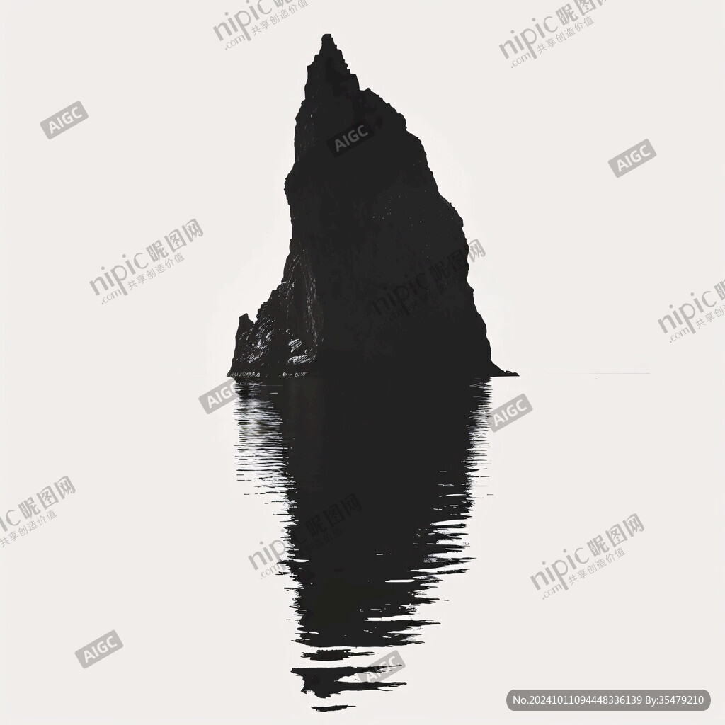 小島巖石礁石石頭