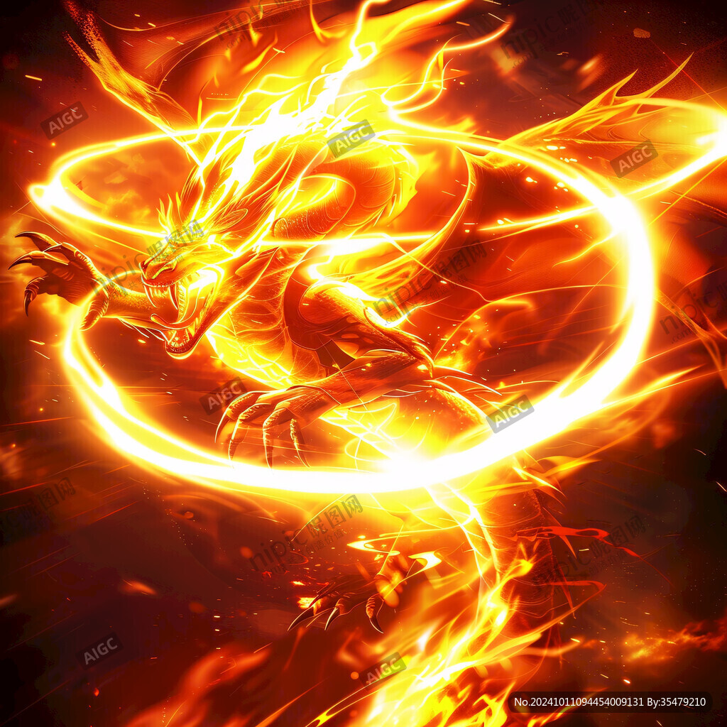 煙霧神獸龍