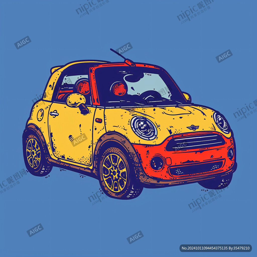 小汽車插畫