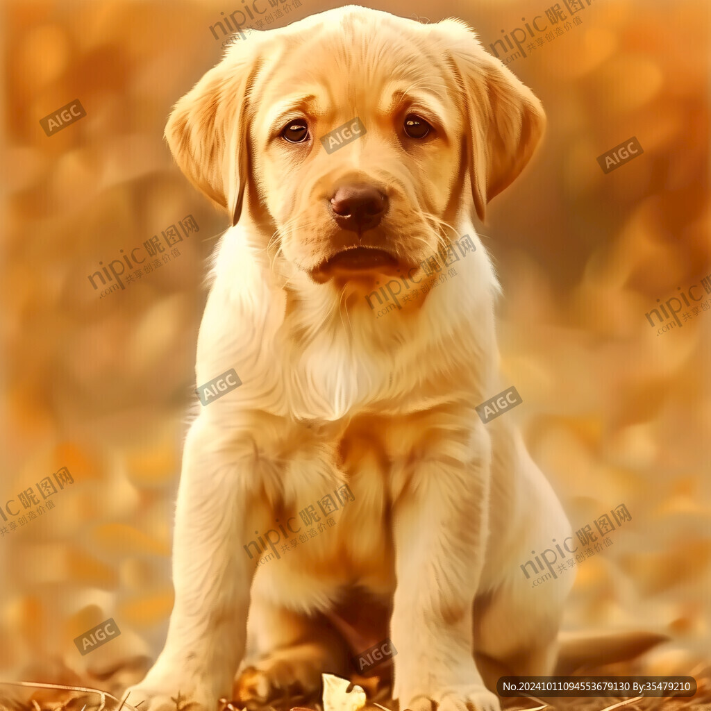 米黃色拉布拉多幼犬