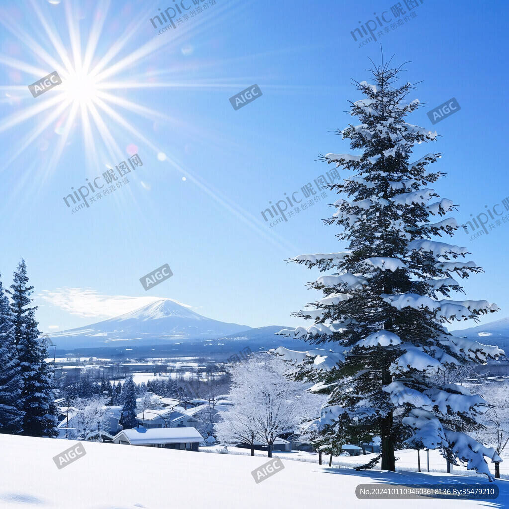雪地陽(yáng)光太陽(yáng)生長(zhǎng)