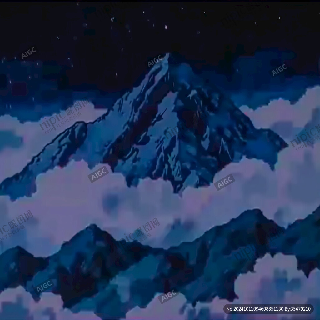 珠穆拉瑪峰插畫