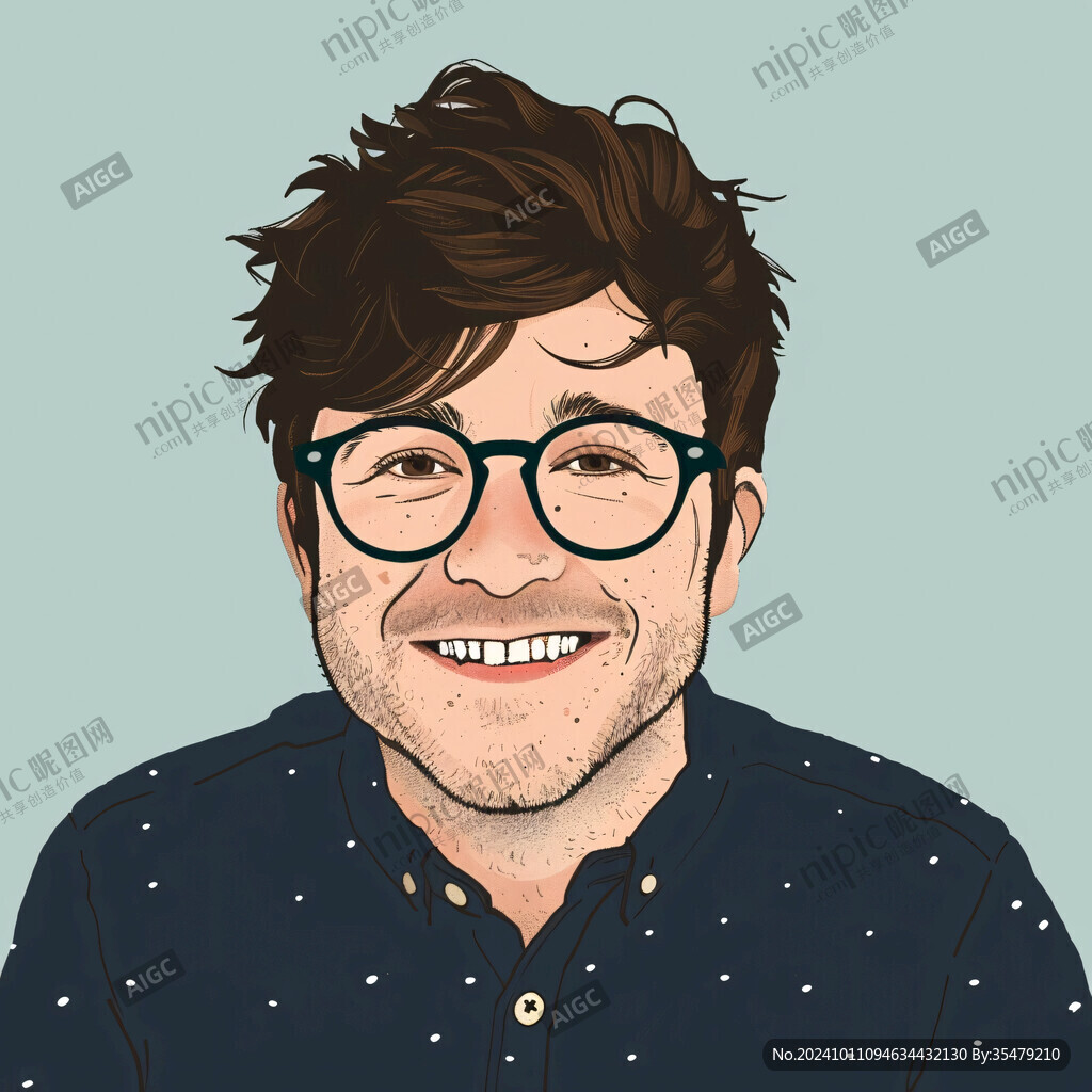 正面人物插畫
