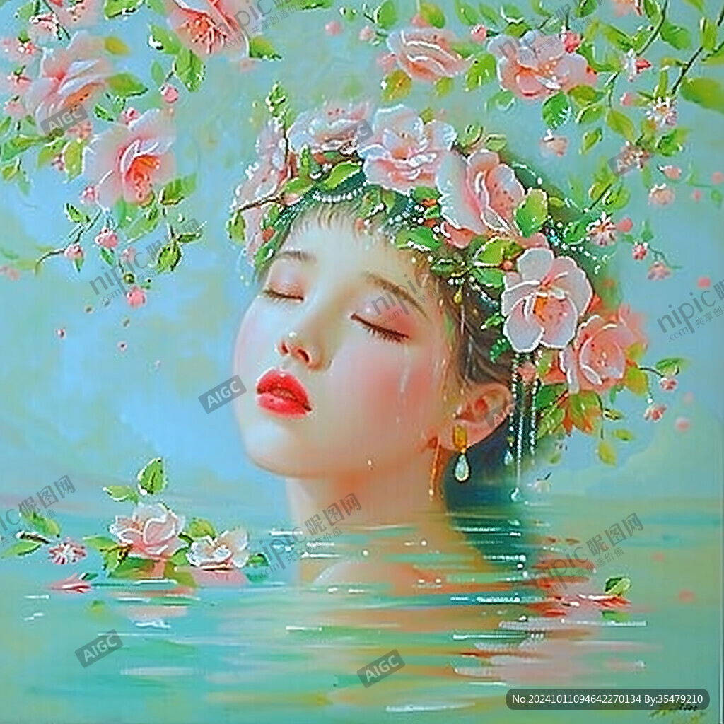 丙烯畫人物