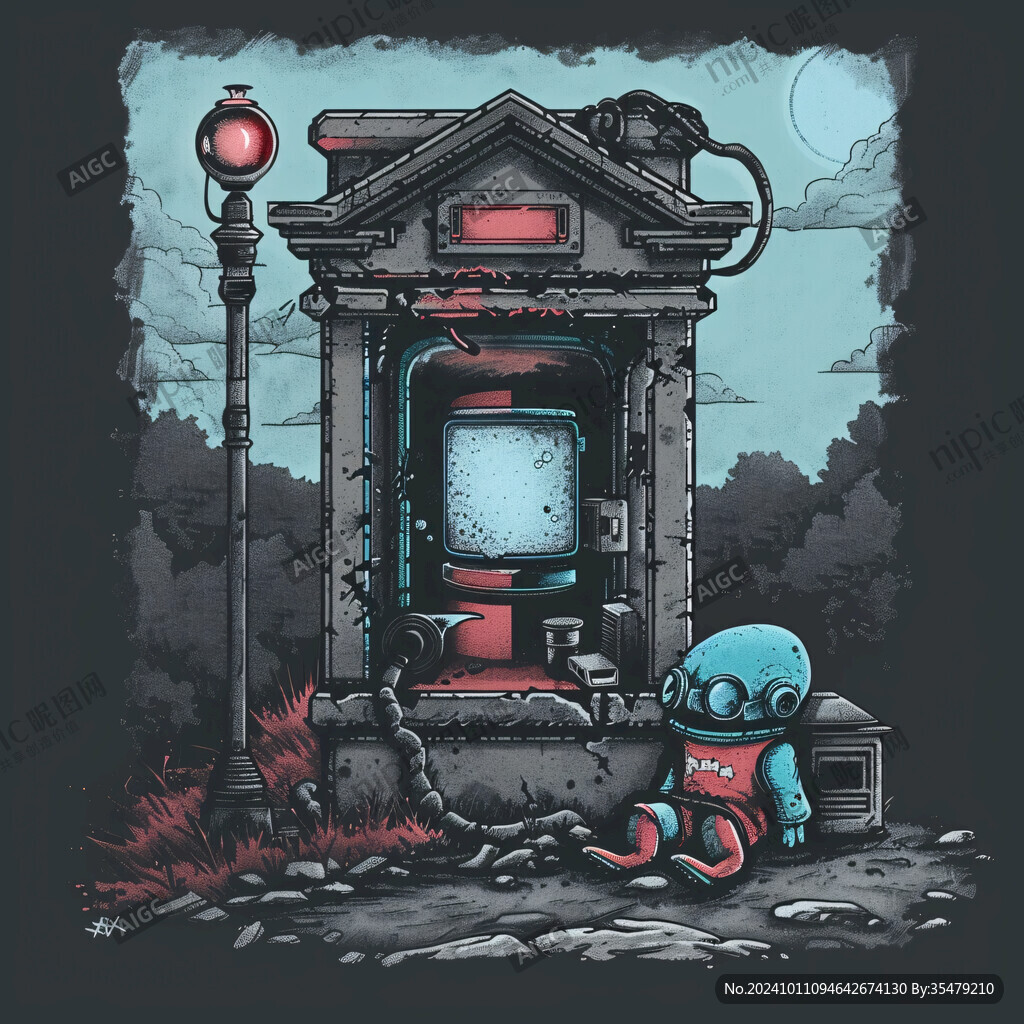 下水道插畫