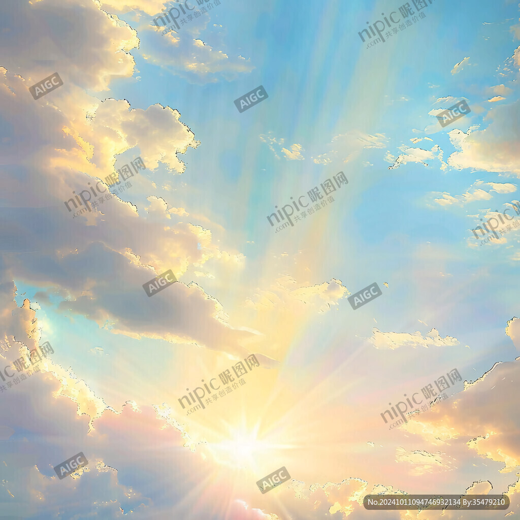 云層太陽光線