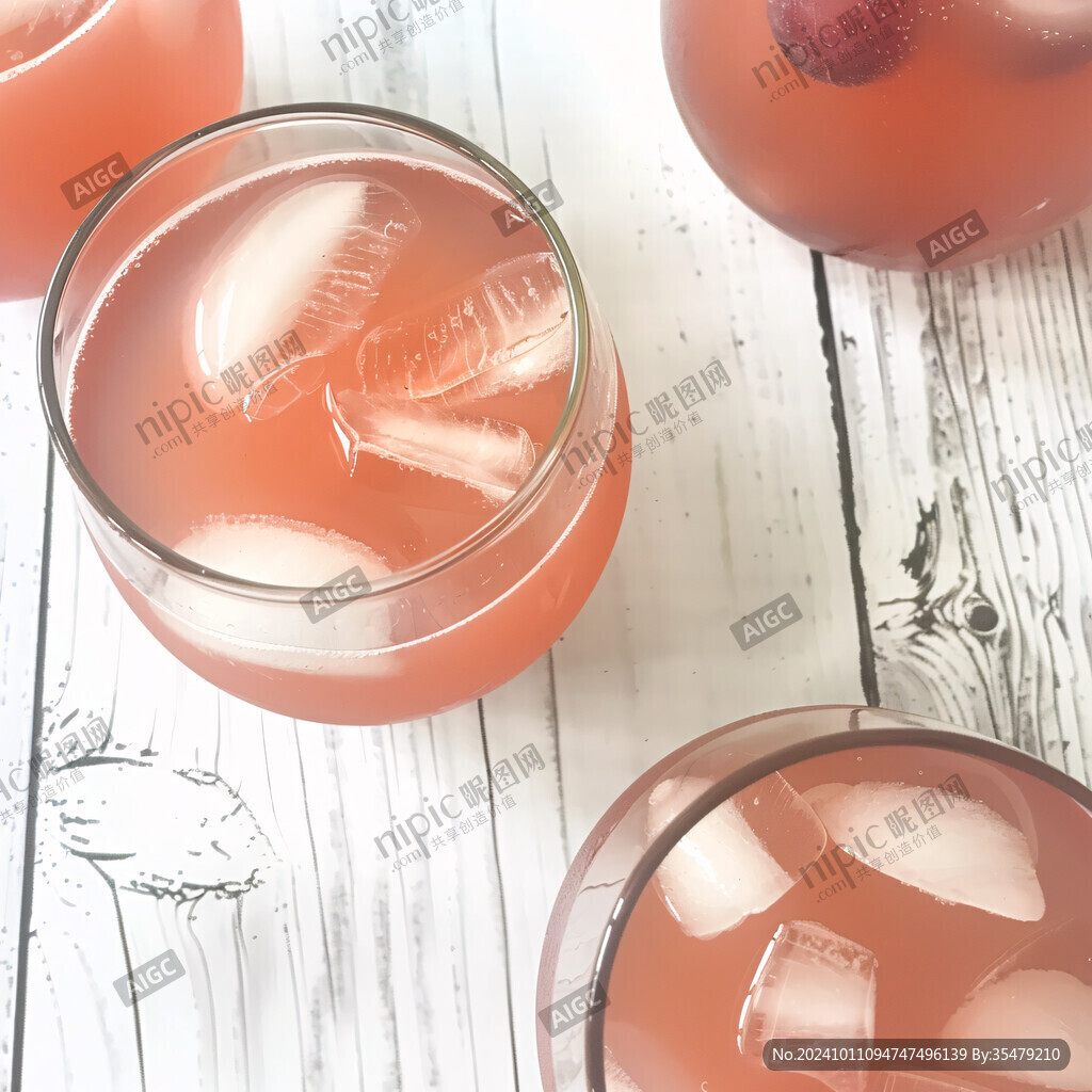 話梅果酒插畫