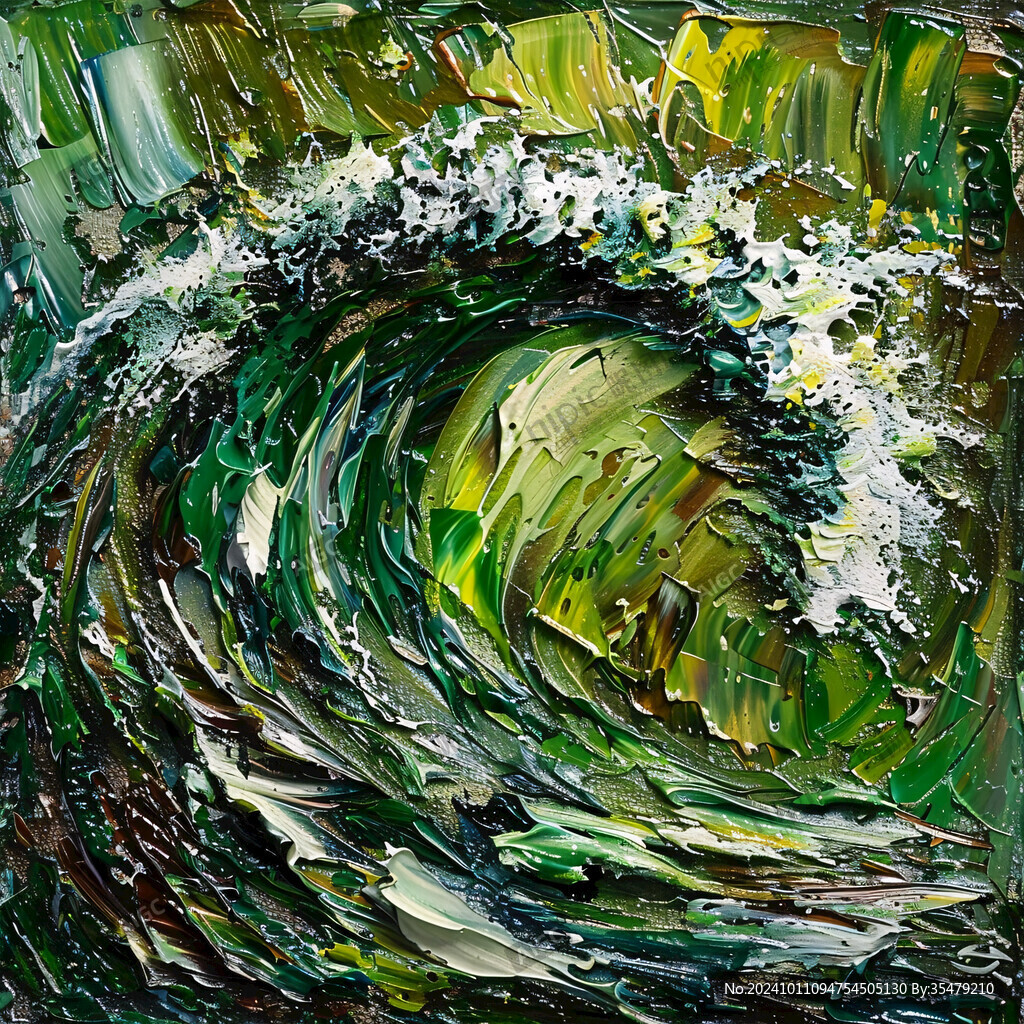 浪花裝飾畫