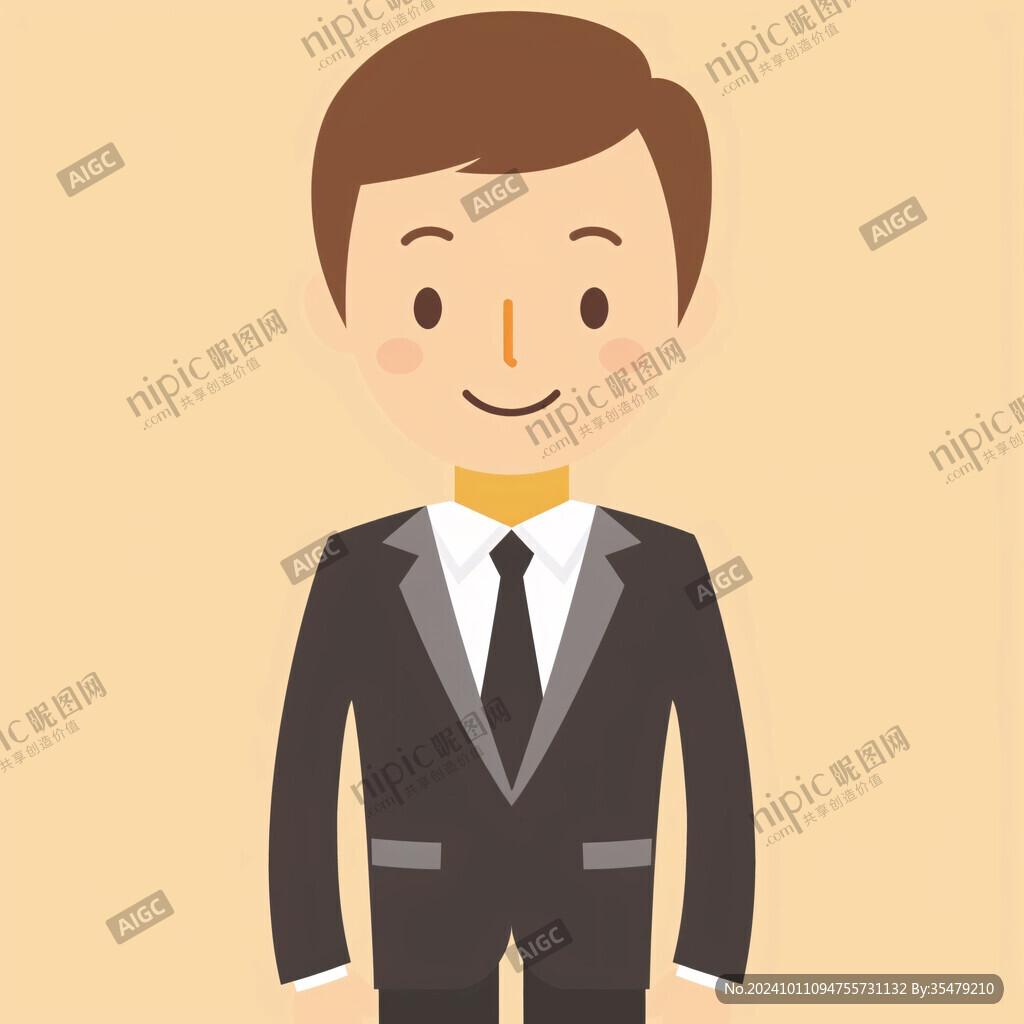 卡通職場男人男士