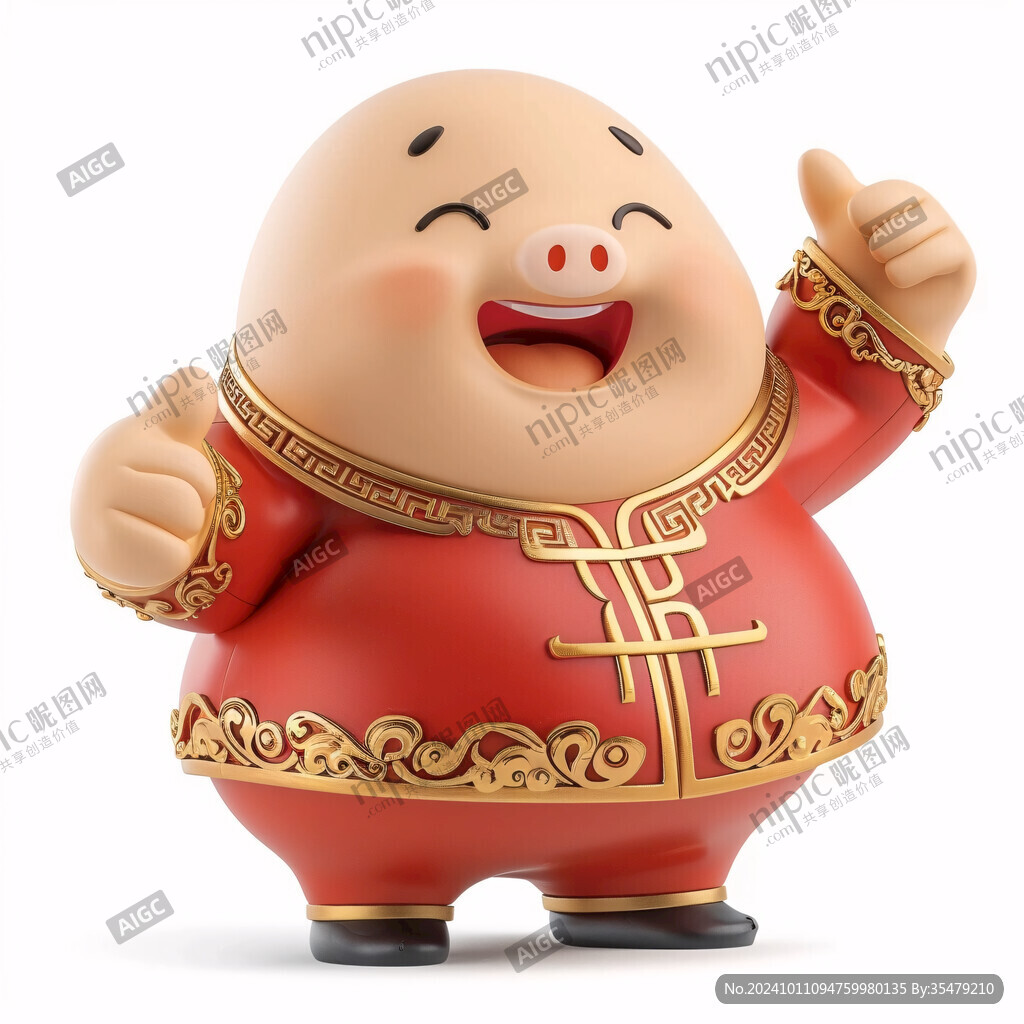 可愛卡通福星手辦素材