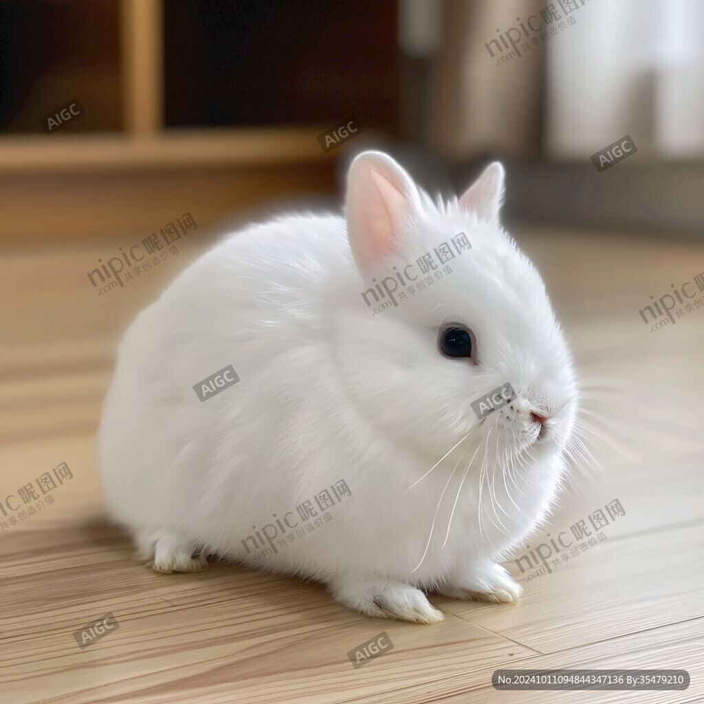 可愛兔子模型