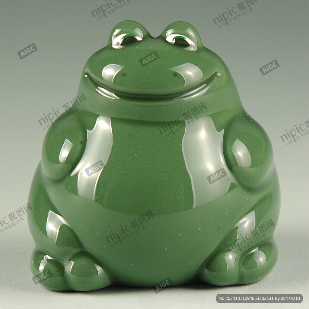 瓷器青蛙工藝品