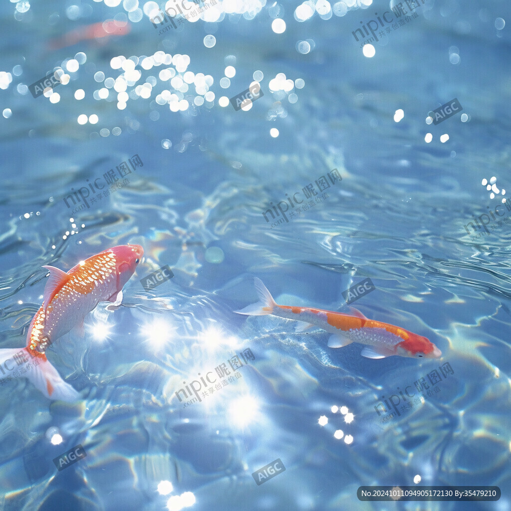 池水動(dòng)態(tài)游魚