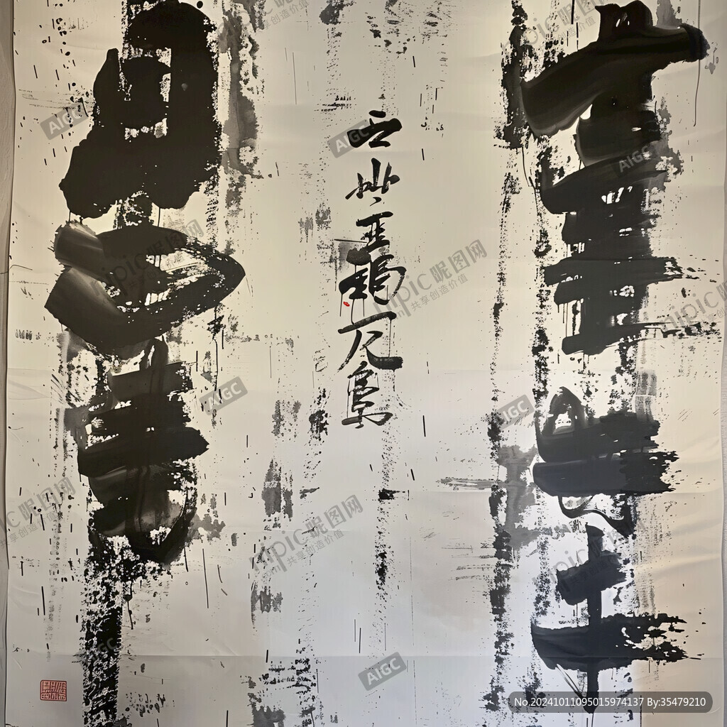 毛筆字萬古長存
