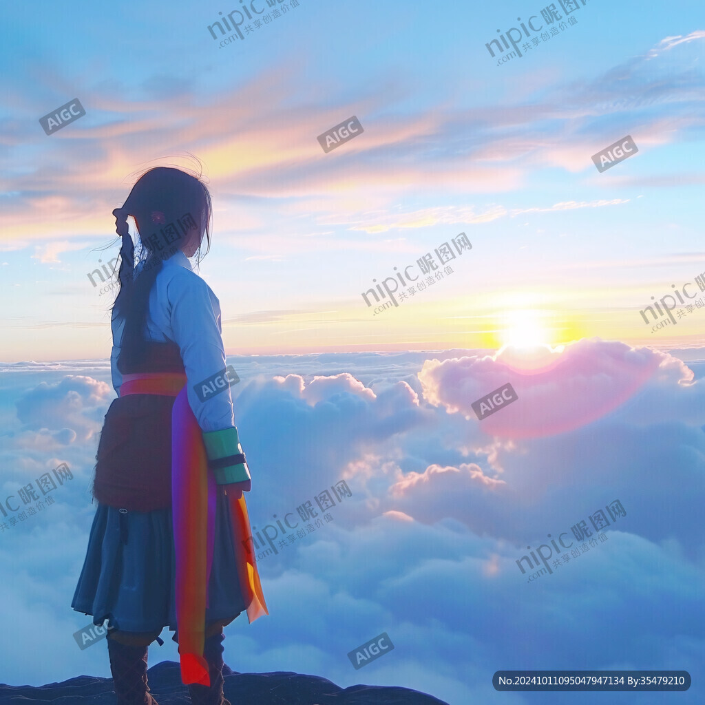 九頂山日出