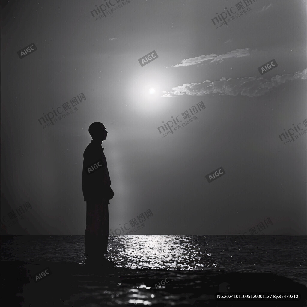 星辰大海男孩背影