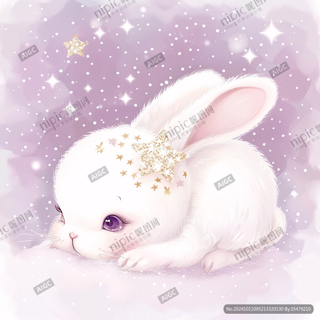 抱星星的小兔