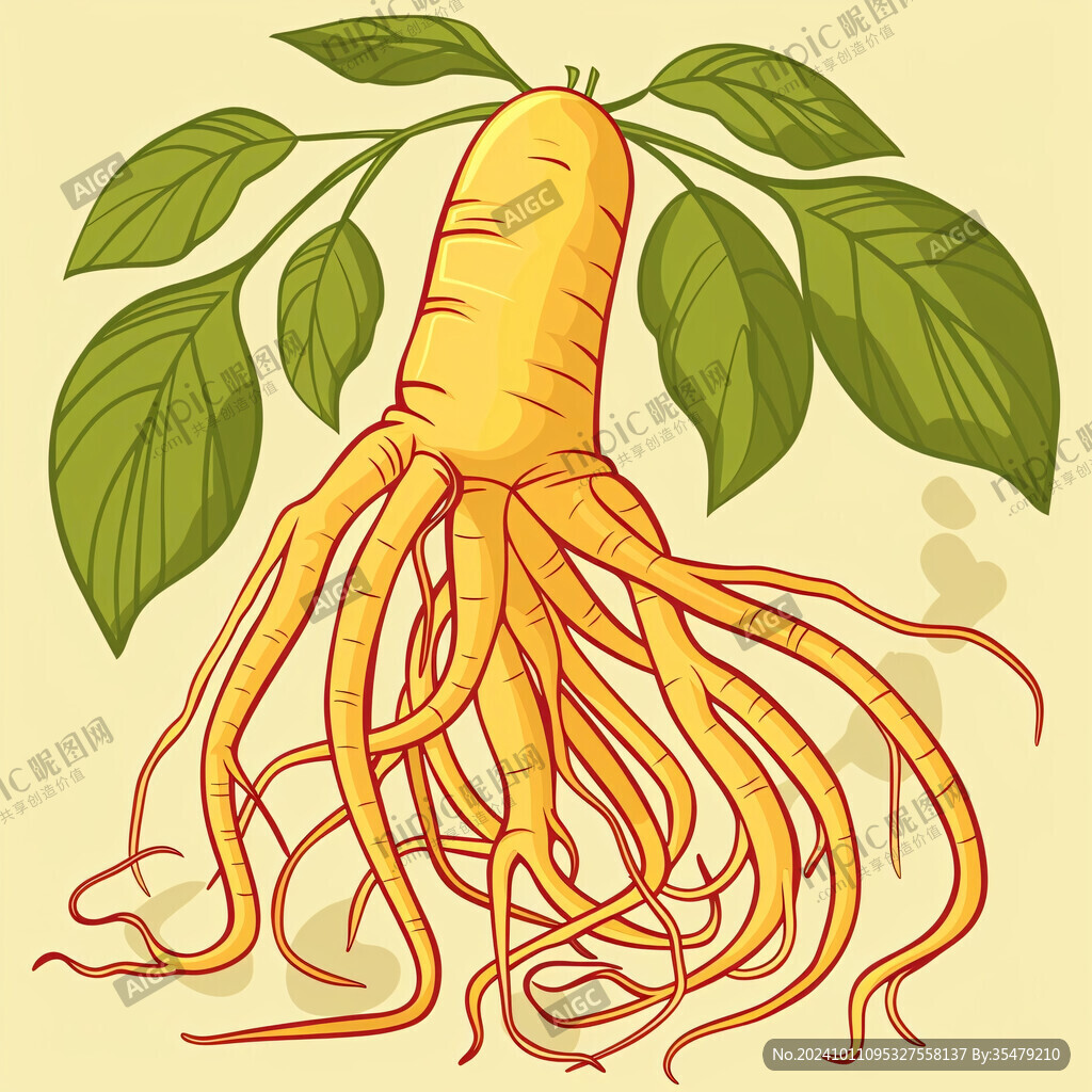 人參卡通插畫