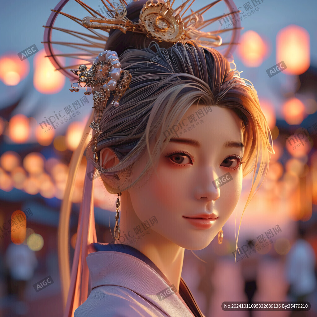 美陳漢服女孩