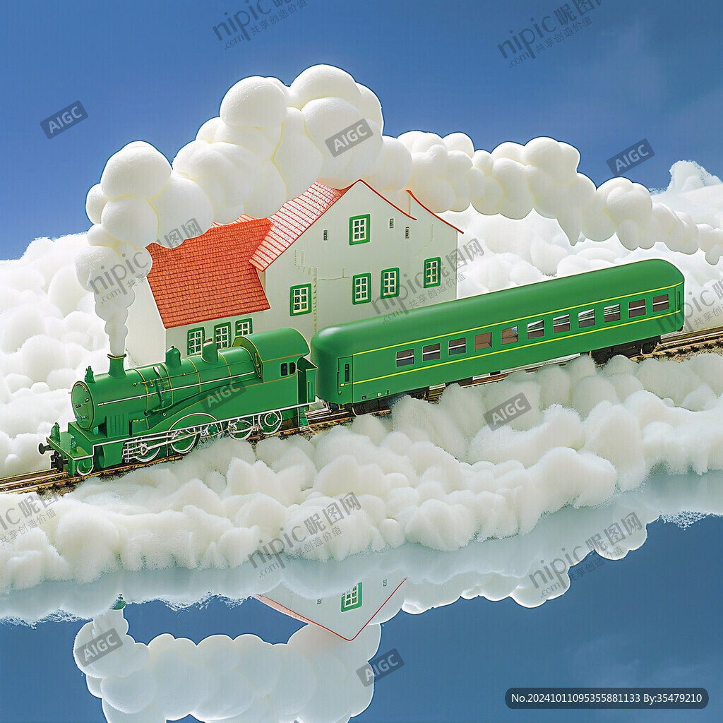 卡通火車模型