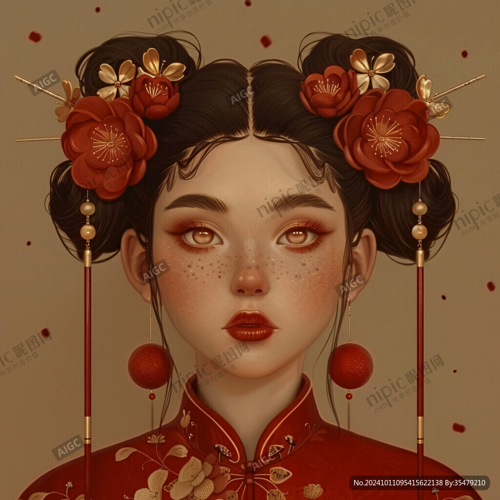 國潮風花旦