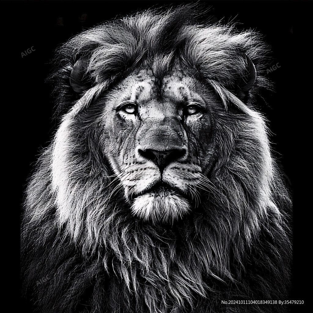 獅頭獅子王動(dòng)物頭像