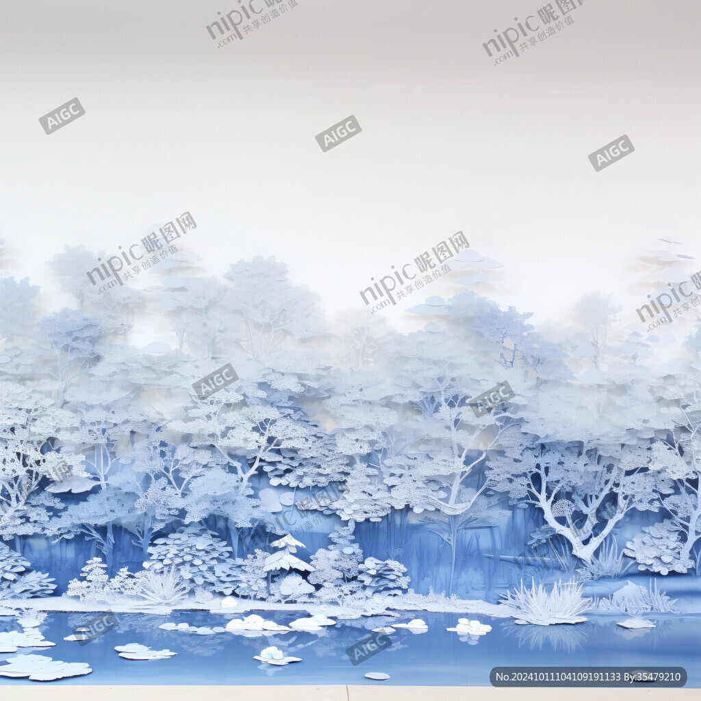 冰雪世界立體畫