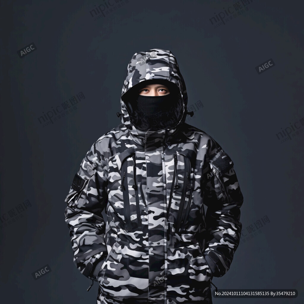 水彩保安迷彩紡織服裝