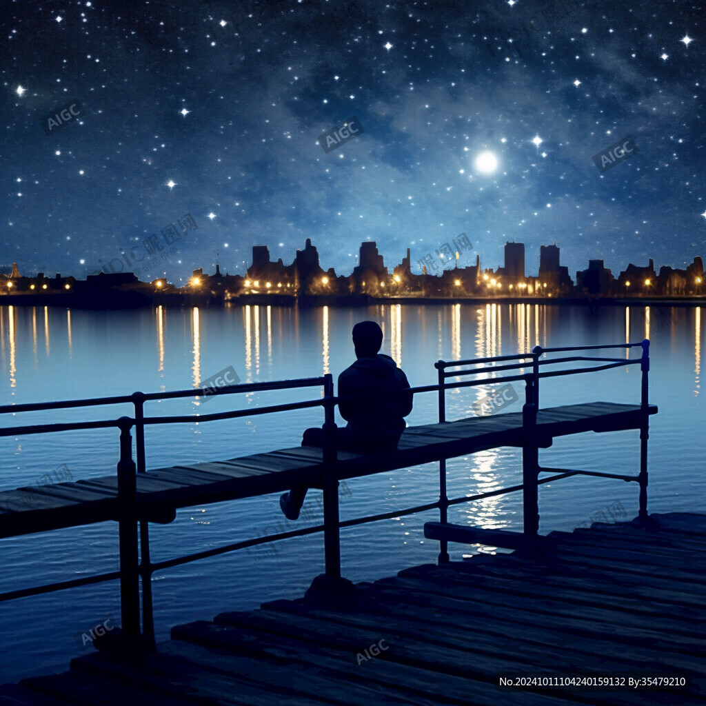 星辰大海男孩背影