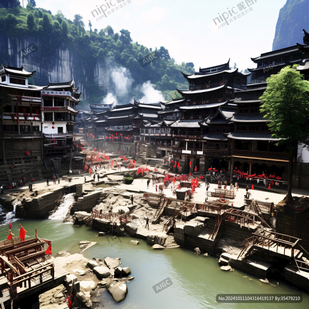 九黎宮建筑全景