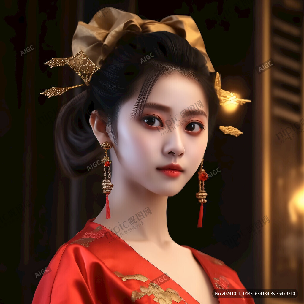 紅金唐代宮廷風(fēng)