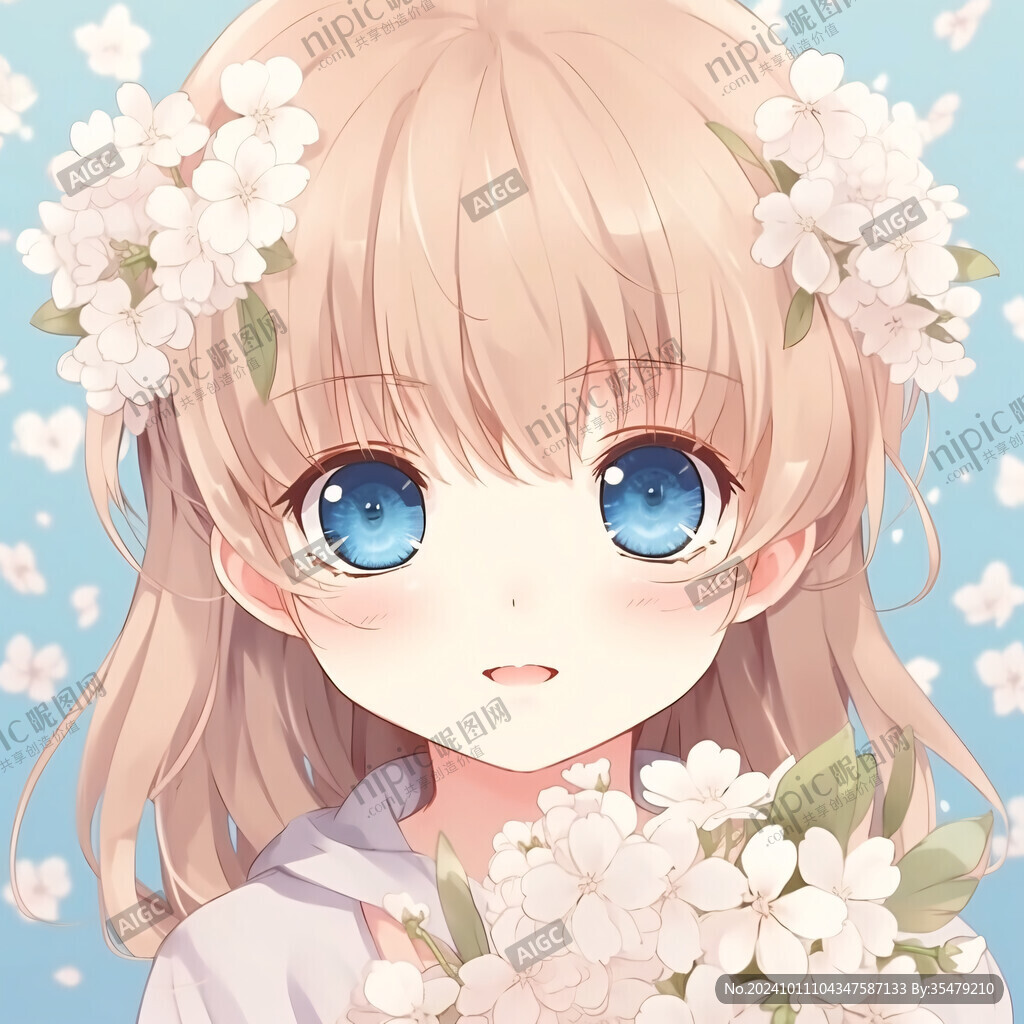 雛菊少女插畫