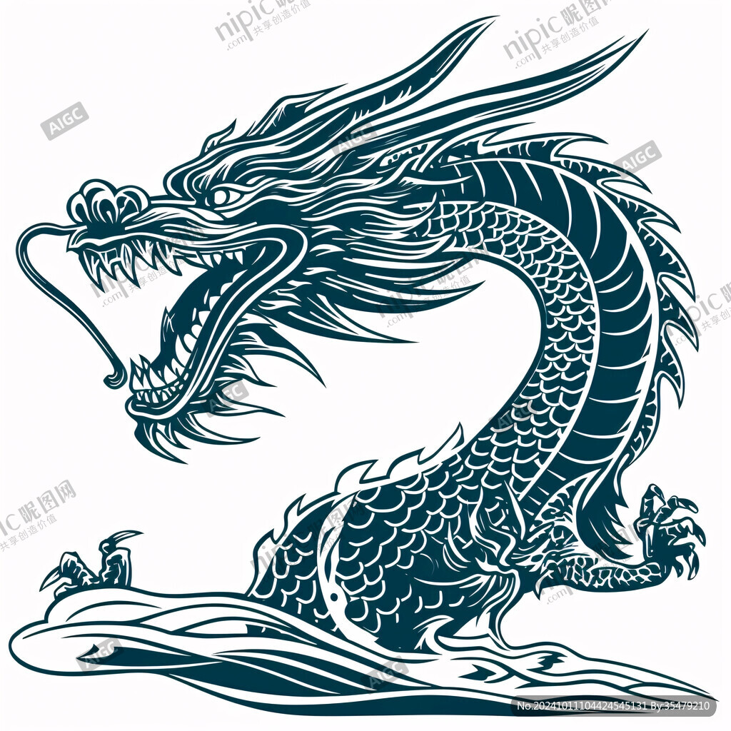 龍插畫(huà)龍簡(jiǎn)筆畫(huà)