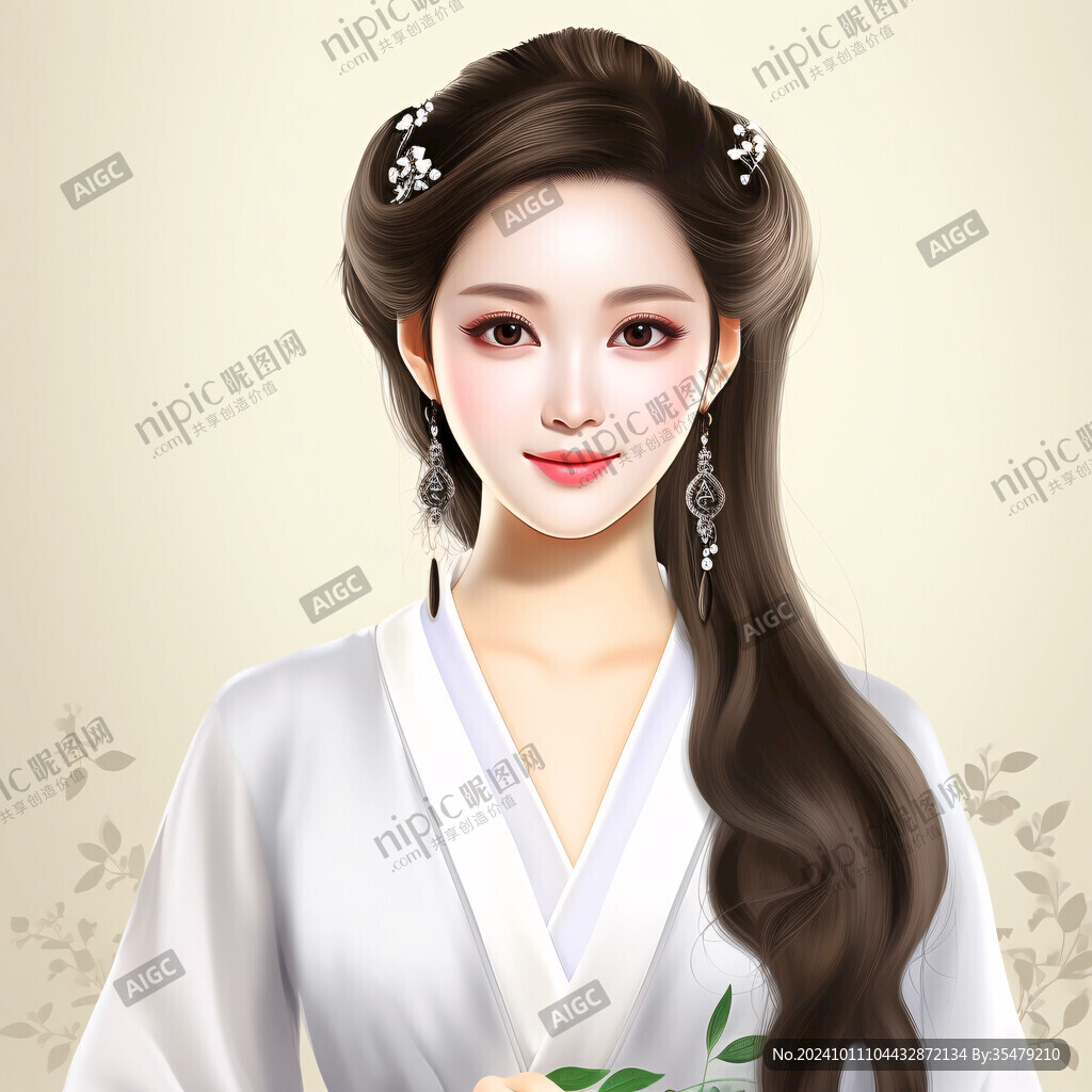 美女插畫古裝美女