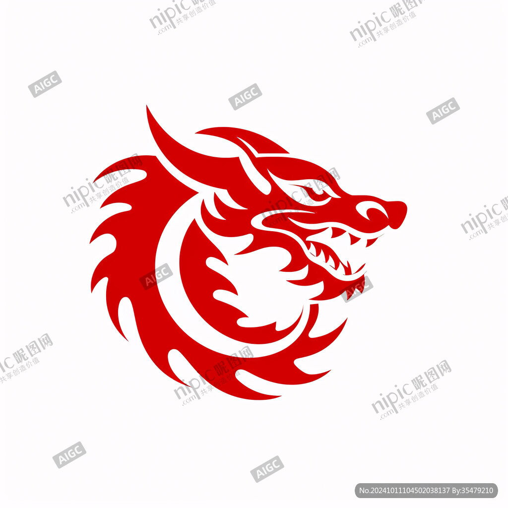 龍形龍頭大氣標志